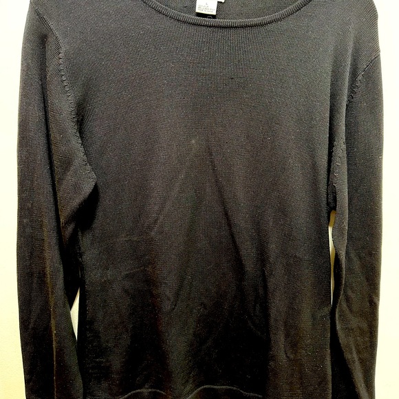 Neiman Marcus Sweaters - Neiman Marcus large, 100%silk sweater. True Black. Excellent preloved condition.